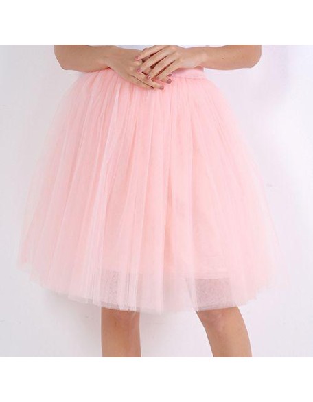 Party Train Puffy 5Layer 60CM Fashion Tulle Skirt
