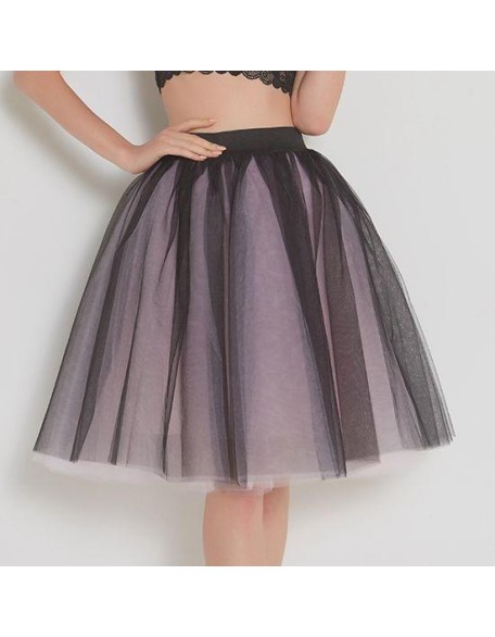 Party Train Puffy 5Layer 60CM Fashion Tulle Skirt