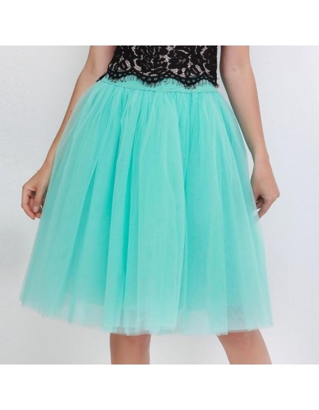 Party Train Puffy 5Layer 60CM Fashion Tulle Skirt