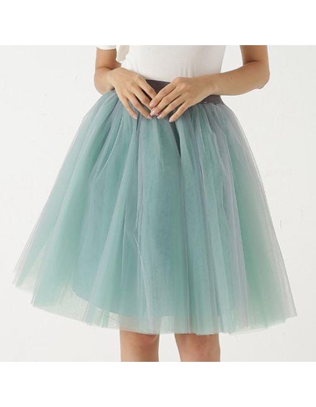 Party Train Puffy 5Layer 60CM Fashion Tulle Skirt